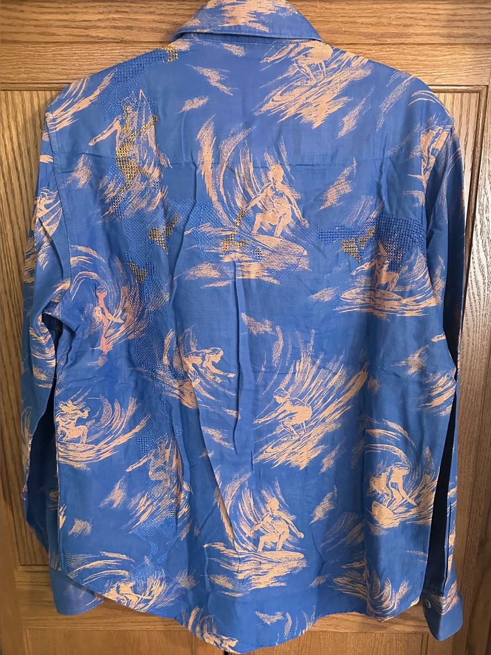 Robert Graham Limited Edition Blue Hawaiian Button Down - Picture 5 of 7